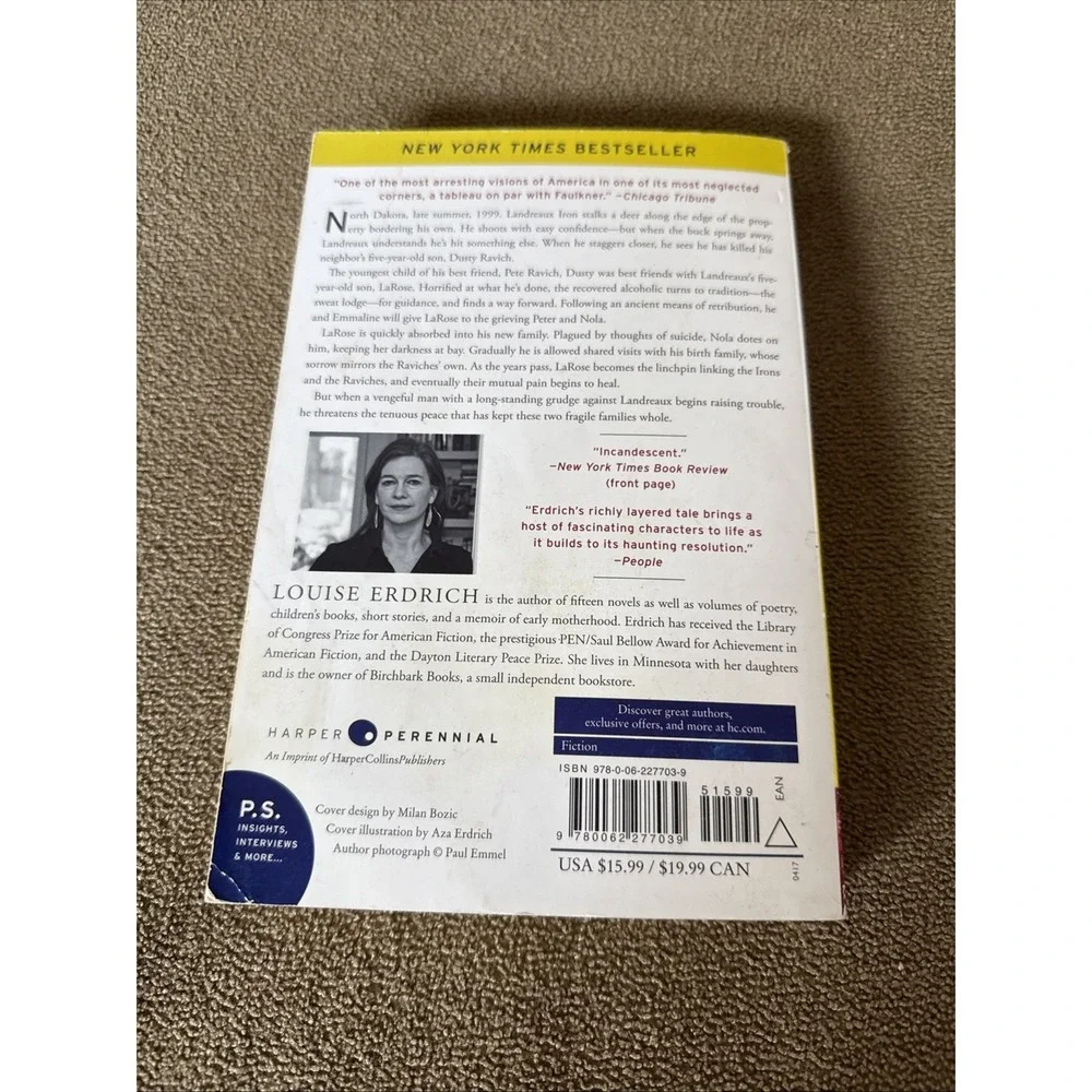 Louise Erdrich LaRose 2016 Paperback Book (TD)